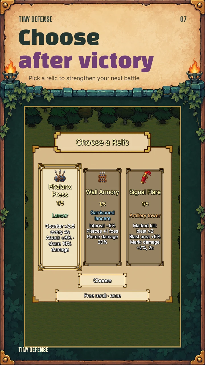 Choose a relic