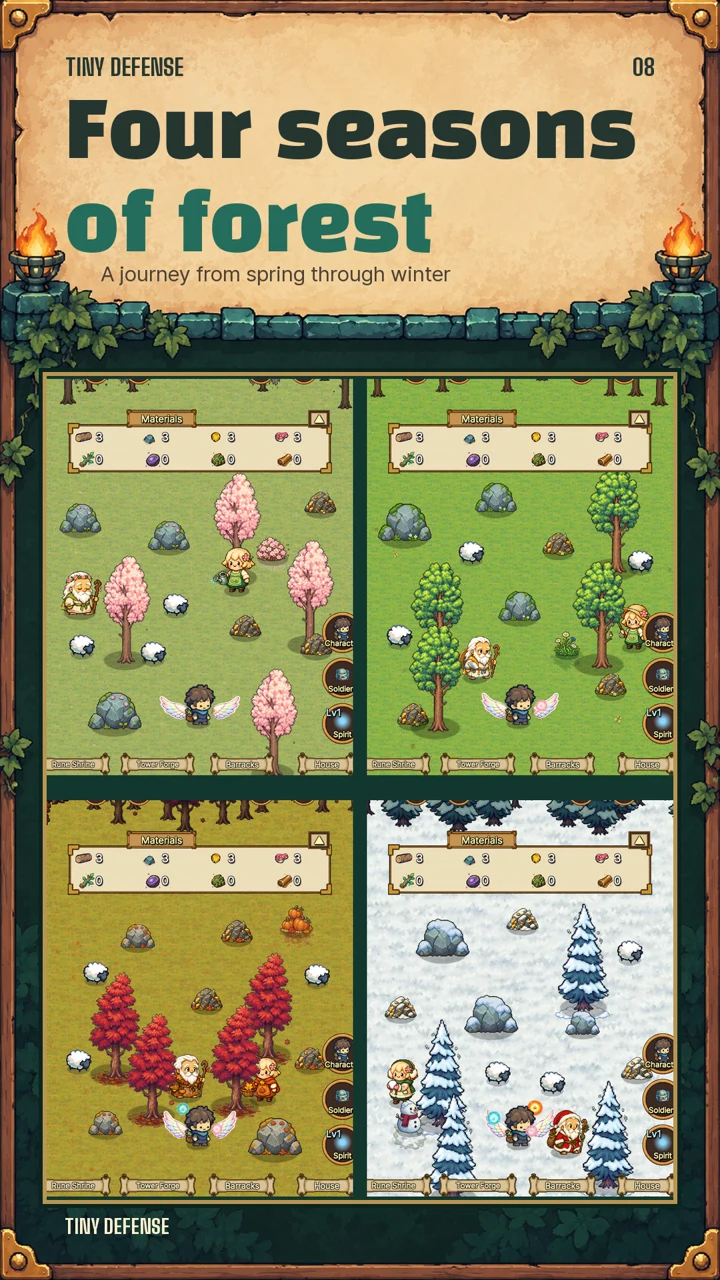 A forest shaped by the seasons