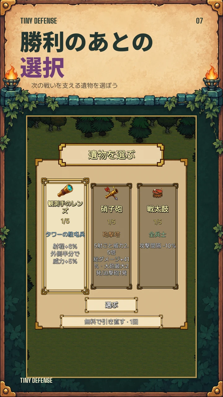 遺物を選ぶ